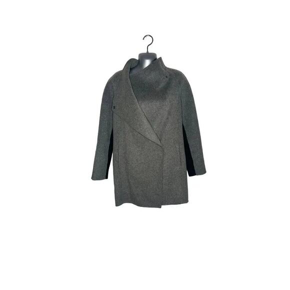 Vince Women’s Sweater-back Draped Jacket Grey Wool Blend Size XXS - Picture 7 of 14